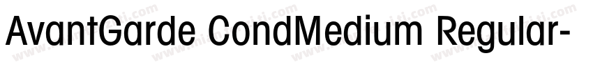 AvantGarde CondMedium Regular字体转换